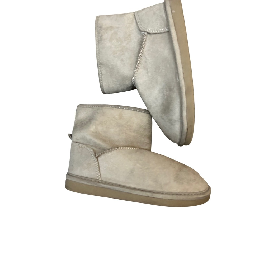 Carter's Little‎ Planet Grey Faux Suede Shearling Lined Ankle Boots Toddler 10M